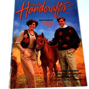 Country Handcrafts October November 1990 23 Various Craft Projects 68 Pages